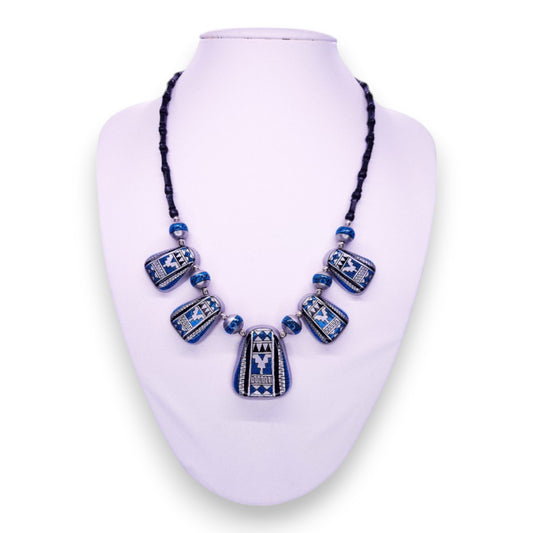 Wood Token Bohemian Necklace