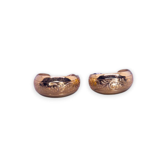 Gold Tone Classic Earrings