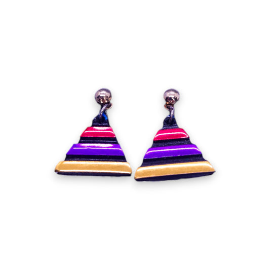 Plastic Art Deco Earrings