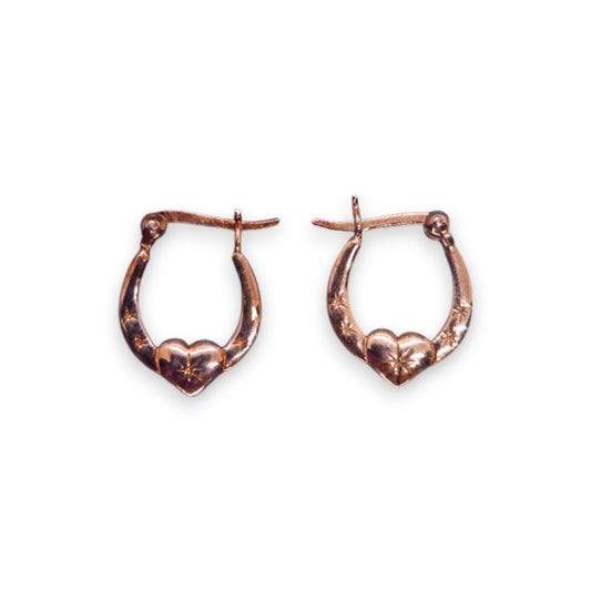 Gold on Silver Romantic Earrings