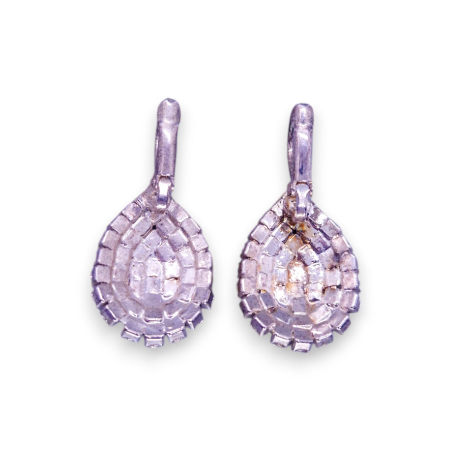 Silver Tone Clear Cubic Zirconia Classic Earrings