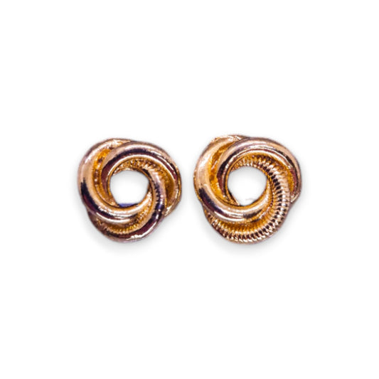 Gold Tone Classic Earrings