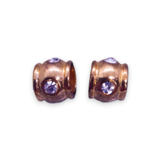 Gold Tone Cubic Zirconia Classic Earrings