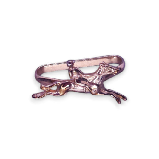 Gold Tone Nature Inspired Equestrian Scarf Clip