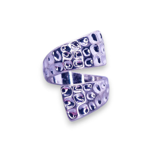 Silver Tone Modern Ring