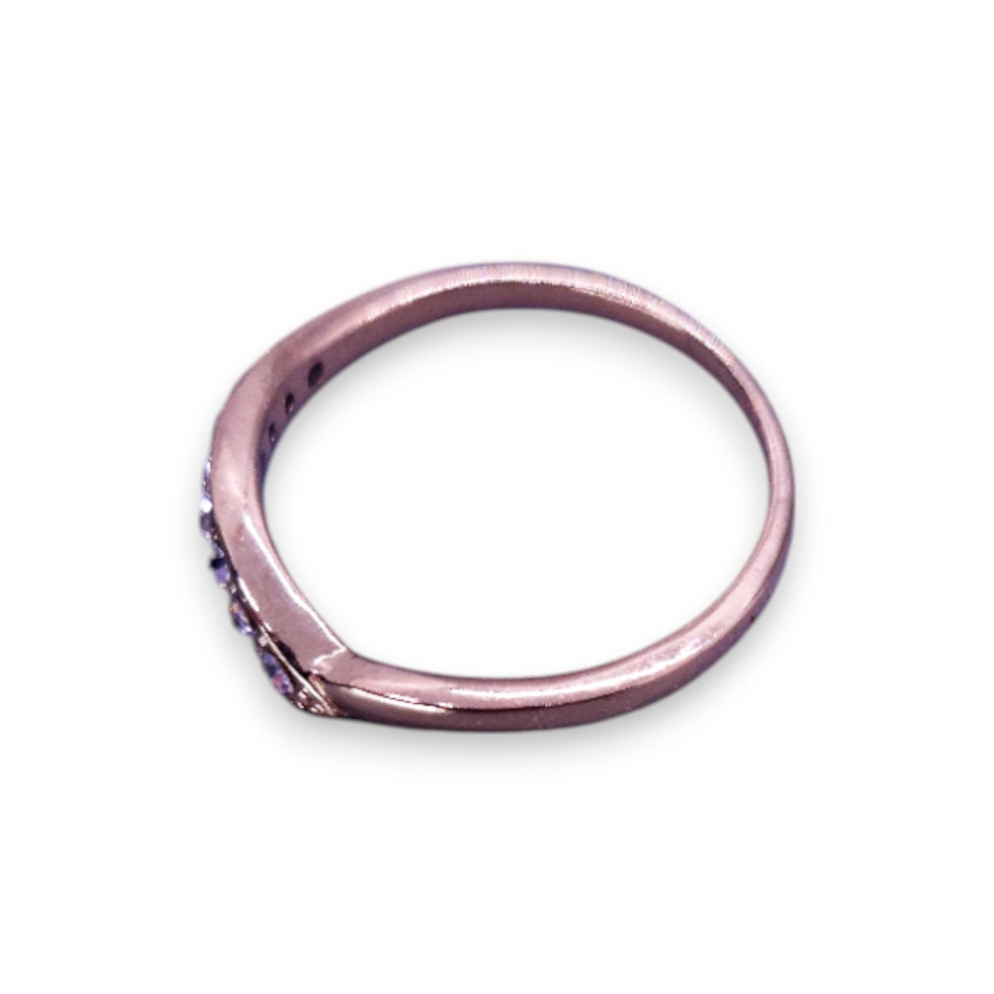 Gold Tone Cubic Zirconia Classic Ring