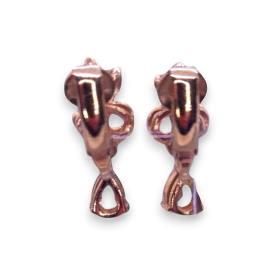 Gold Tone Cubic Zirconia Modern Earrings