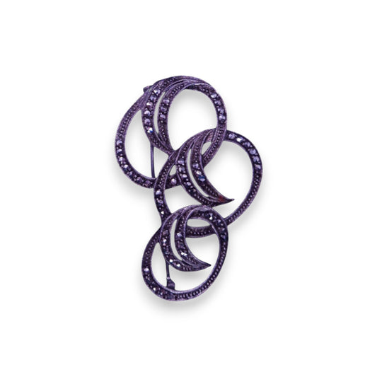 Silver Marcasite Vintage Brooch