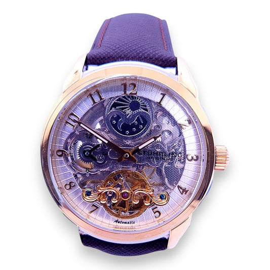 Montre squelette jour/nuit pour homme Stuhrling