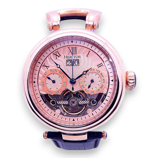 Montre squelette Heritor pour homme avec jour, date et mois