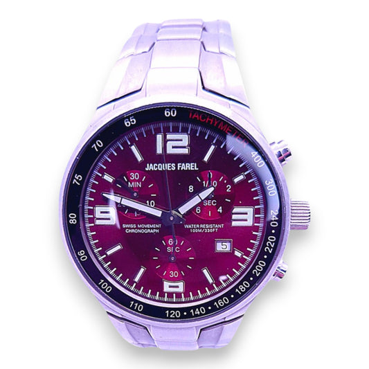 Montre Tachymètre Homme Jacques Farel